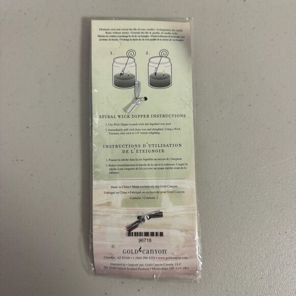 Wick Dipper Candle Snuffer Flame Extinguisher Tool Gold Canyn Spiral Home Silver - Picture 2 of 5